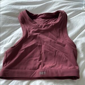 SET Active Burgundy Sports Bra